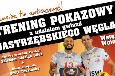 Gwiazdy Jastrzębskiego Węgla poprowadzą trening w Żorach