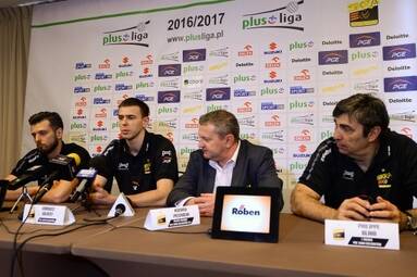 Konferencja prasowa PGE Skry Bełchatów przed finałem PlusLigi z ZAKSĄ Kędzierzyn-Koźle