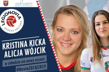 Kristina Kicka i Alicja Wójcik w składzie Legionovii na nowy sezon
