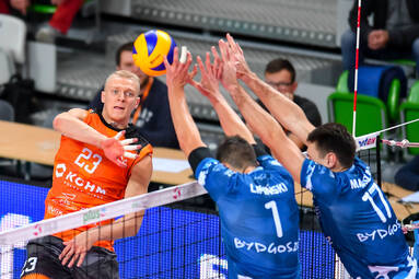 Niedziela z PlusLigą:Chemik Bydgoszcz - Cuprum Lubin 2:3