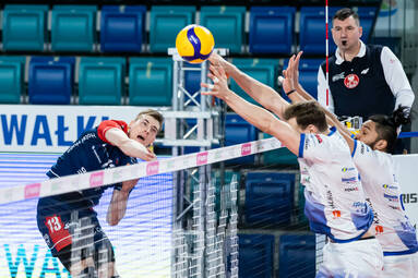 1/4 finału PlusLigi: Ślepsk Malow Suwałki - Grupa Azoty ZAKSA Kędzierzyn-Koźle 1:3