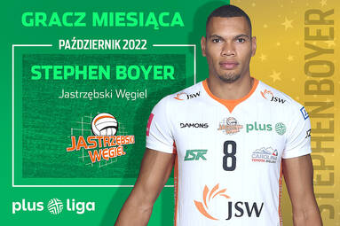 Zawodnik miesiąca PlusLigi. W październiku Stephen Boyer w olimpijskiej formie!