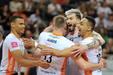Zdjęcia z meczu Jastrzębski Węgiel - Grupa Azoty ZAKSA Kędzierzyn-Koźle