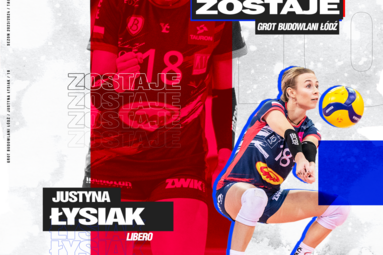 Justyna Łysiak dalej w Grot Budowlanych Łódź