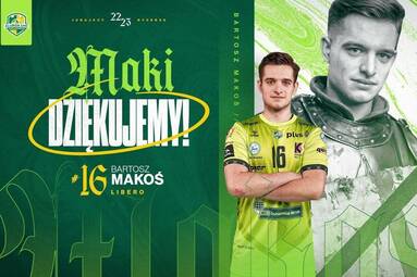 Bartosz Makoś po roku opuszcza Aluron CMC Wartę Zawiercie