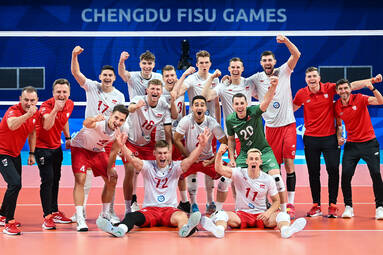 Siatkarze bez strat w ćwierćfinale uniwersjady w Chengdu
