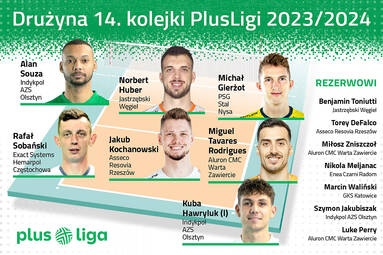 Drużyna 14. kolejki PlusLigi