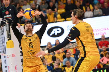 W meczu PGE GiEK Skra Bełchatów - GKS Katowice 3:1 wygrali gospodarze spotkania [ZDJĘCIA]