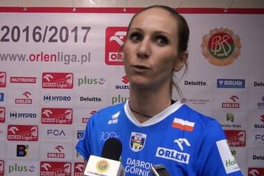 Wywiady po meczu - Helena Horka i Joanna Staniucha-Szczurek