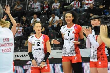  Valentina Diouf i Roberta Ratzke komentują mecz z Legionovią Legionowo