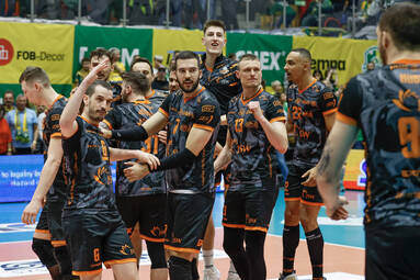 Jastrzębski Węgiel postawił mur, którego zawiercianie nie zdołali pokonać. W finale PlusLigi jest 1:0 [ZDJĘCIA]