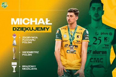 Michał Szalacha po trzech sezonach żegna się z Aluronem CMC Wartą Zawiercie