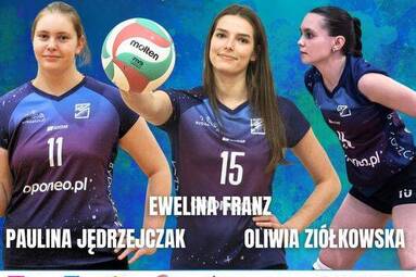 Trzy młode siatkarski w kadrze Metalkas Pałacu Bydgoszcz