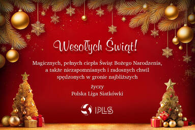Świąteczne życzenia od Polskiej Ligi Siatkówki