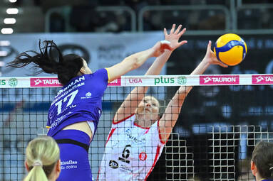 ŁKS Commercecon, wicemistrz Polski, nie zdołał zatrzymać mistrza z DevelopResu Rzeszów w przedświątecznym spotkaniu [ZDJĘCIA]