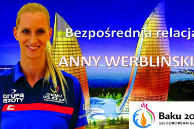 Polskie siatkarki kąpią się w Baku z benzynie