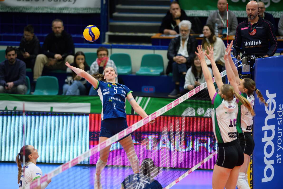 BKS BOSTIK ZGO Bielsko-Biała wygrywa za trzy we Wrocławiu [ZDJĘCIA]