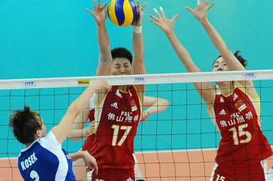 Komplet punktów chińskich siatkarek