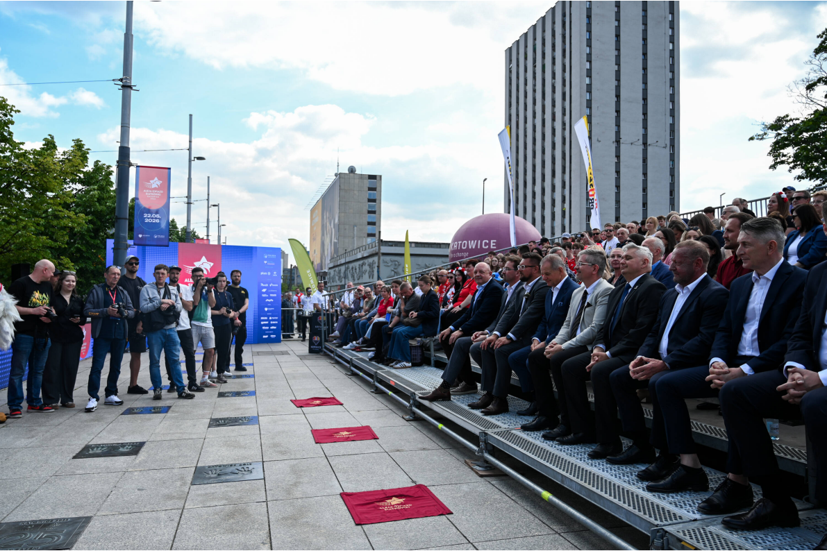 Następne wielkie gwiazdy rozświetliły Katowicką Aleję Gwiazd Polskiej Siatkówki [ZDJĘCIA]