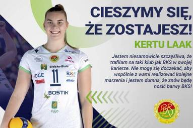 Czwarty sezon Kertu Laak w BKS-ie BOSTIK ZGO Bielsko-Biała