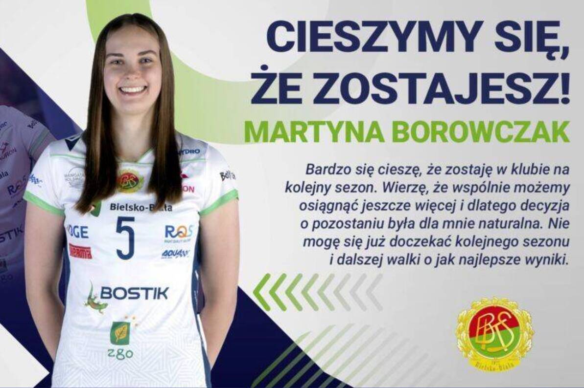 Martyna Borowczak zostaje w BKS-ie BOSTIK ZGO Bielsko-Biała